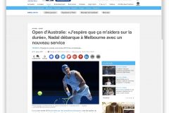 Open d’Australie- «J’espère que ça m’aidera sur la durée», Nadal débarque à Melbourne avec un nouvea…