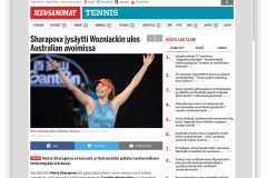 Sharapova jysäytti Wozniackin ulos Australian avoimissa – Tennis – Ilta-Sanomat