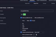 Unifi firewall setting